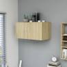 Wall Mounted Cabinet Sonoma Oak 80x39x40 cm Engineered Wood Colour sonoma oak Quantity in Package 1 Number of Pieces 