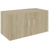 Wall Mounted Cabinet Sonoma Oak - 80x39x40 cm | HipoMarket