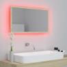 LED Bathroom Mirror Sonoma Oak 80x8.5x37 cm - Modern Style