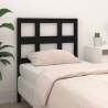 Bed Headboard Black 95.5x4x100 cm Solid Wood Pine Colour black Size 95.5 x 100 cm Quantity in Package 1 