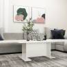 Modern High Gloss White Coffee Table - 103.5x60x40 cm