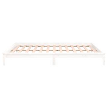 LED Bed Frame White 180x200 cm Super King Size - Hipomarket