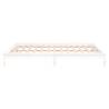 LED Bed Frame White 180x200 cm Super King Size - Hipomarket