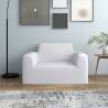 Stretch Couch Slipcover White Polyester Jersey | HipoMarket