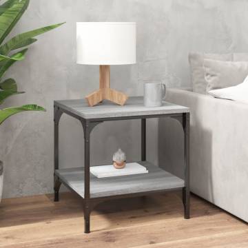 Industrial Grey Sonoma Side Table | 40x40x40 cm | Hipomarket