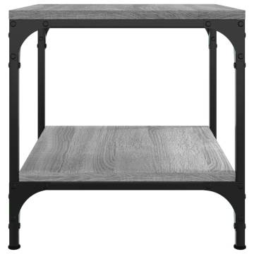 Industrial Grey Sonoma Side Table | 40x40x40 cm | Hipomarket