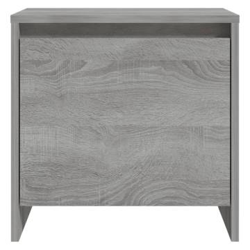 Elegant Grey Sonoma Bedside Cabinets - Set of 2