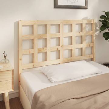 Stylish Solid Pine Bed Headboard - 125.5x4x100 cm