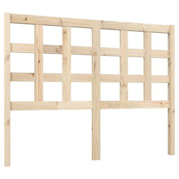 Stylish Solid Pine Bed Headboard - 125.5x4x100 cm