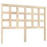 Stylish Solid Pine Bed Headboard - 125.5x4x100 cm