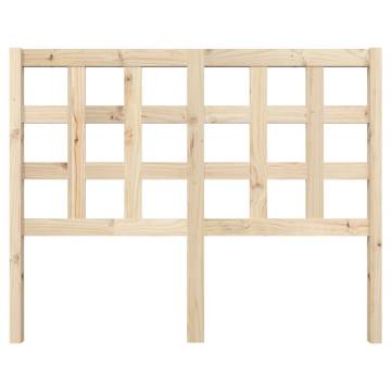 Stylish Solid Pine Bed Headboard - 125.5x4x100 cm