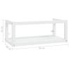 Wall-mounted Bathroom Washbasin Frame - White Iron 79x38 cm