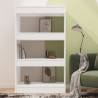 Book Cabinet/Room Divider - White Engineered Wood 60x30x103 cm