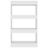 Book Cabinet/Room Divider - White Engineered Wood 60x30x103 cm