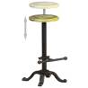 Stylish Bar Stools Set - Cast Iron & Reclaimed Wood