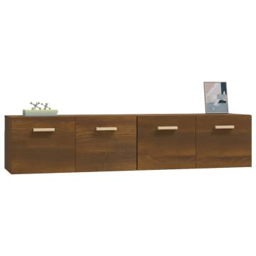 Wall Cabinets 2 pcs Brown Oak - Stylish & Practical Storage