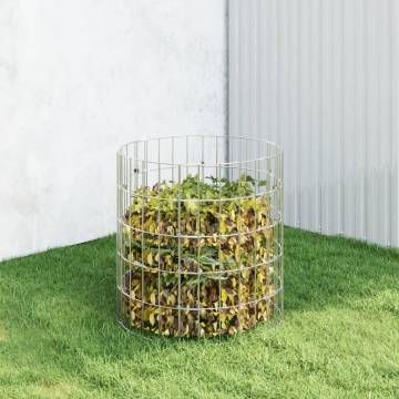 Garden Composter Ø50x50 cm Galvanised Steel - Hipo Market