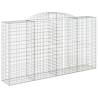 Buy Arched Gabion Baskets - 20 pcs Galvanised Iron 300x50 cm