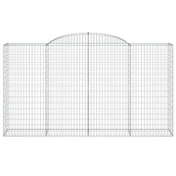 Buy Arched Gabion Baskets - 20 pcs Galvanised Iron 300x50 cm