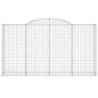 Buy Arched Gabion Baskets - 20 pcs Galvanised Iron 300x50 cm