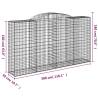 Buy Arched Gabion Baskets - 20 pcs Galvanised Iron 300x50 cm