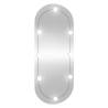 Stylish Wall Mirror with LED Lights - 45x100 cm Oval Design