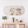 Stylish Wall Mirror with LED Lights - 45x100 cm Oval Design