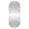 Stylish Wall Mirror with LED Lights - 45x100 cm Oval Design