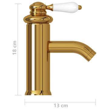 Premium Gold Bathroom Basin Faucet - 130x180 mm