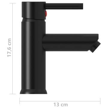 Bathroom Basin Faucet Black 130x176 mm - Stylish & Durable