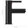 Bathroom Basin Faucet Black 130x176 mm - Stylish & Durable