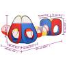 Multicolour Children Play Tent with Tunnels | Hipomarket UK