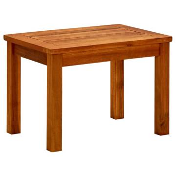 Garden Coffee Table 50x35x36 cm - Solid Acacia Wood