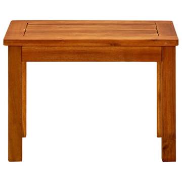 Garden Coffee Table 50x35x36 cm - Solid Acacia Wood