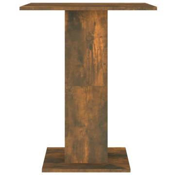 Stylish Bistro Table - Smoked Oak 60x60 cm | HiPo Market