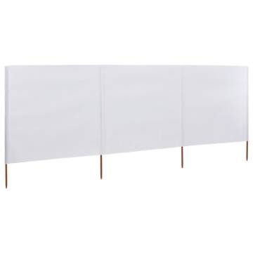 3-Panel Wind Screen Fabric 400x120 cm - Durable & Stylish