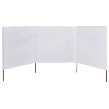 3-Panel Wind Screen Fabric 400x120 cm - Durable & Stylish