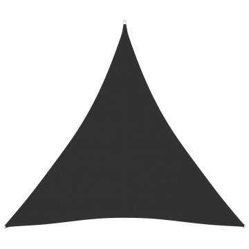 Triangular Sunshade Sail 4x4m - Oxford Fabric, Anthracite