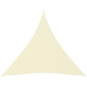 Sunshade Sail Oxford Fabric Triangular 4x4 m Cream - HipoMarket