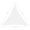 Sunshade Sail Oxford Fabric Triangular 4x4m - White