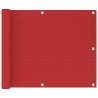 Balcony Screen Red 75x600 cm HDPE Colour red Size 75 x 600 cm Quantity in Package 1 