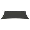 HDPE Sunshade Sail Anthracite 2x5 m - UV & Mould Resistant