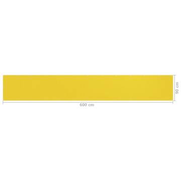 Yellow Balcony Screen 90x600 cm - Privacy & Shade | Hipo Market