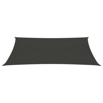 Sunshade Sail 3x4 m - Anthracite HDPE | Hipomarket UK