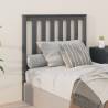 Stylish Grey Bed Headboard - Solid Pine Wood 96x6x101 cm