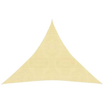 Beige HDPE Sunshade Sail 3x3x3 m - UV Protection