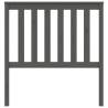 Stylish Grey Bed Headboard - Solid Pine Wood 96x6x101 cm