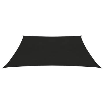 Sunshade Sail 3.6x3.6 m Black 160 g/m² - HDPE Protection