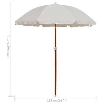 Elegant Sand Parasol with Steel Pole - 180 cm | HipoMarket