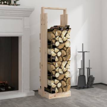 Solid Wood Pine Log Holder - 33.5x30x110 cm | HipoMarket